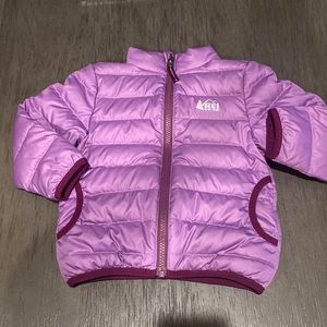 REI Toddler reversible puffer coat